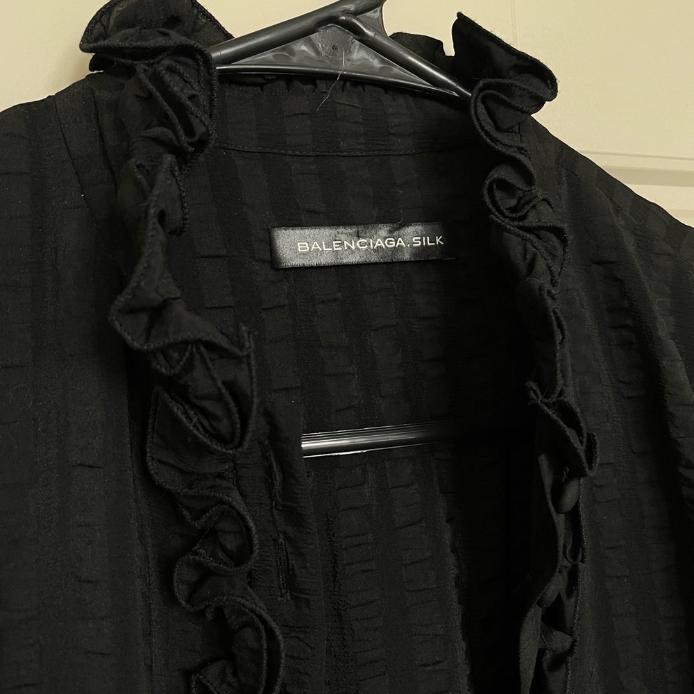 Balenciaga Ruffled Button-Up Top - Picture 2 of 6